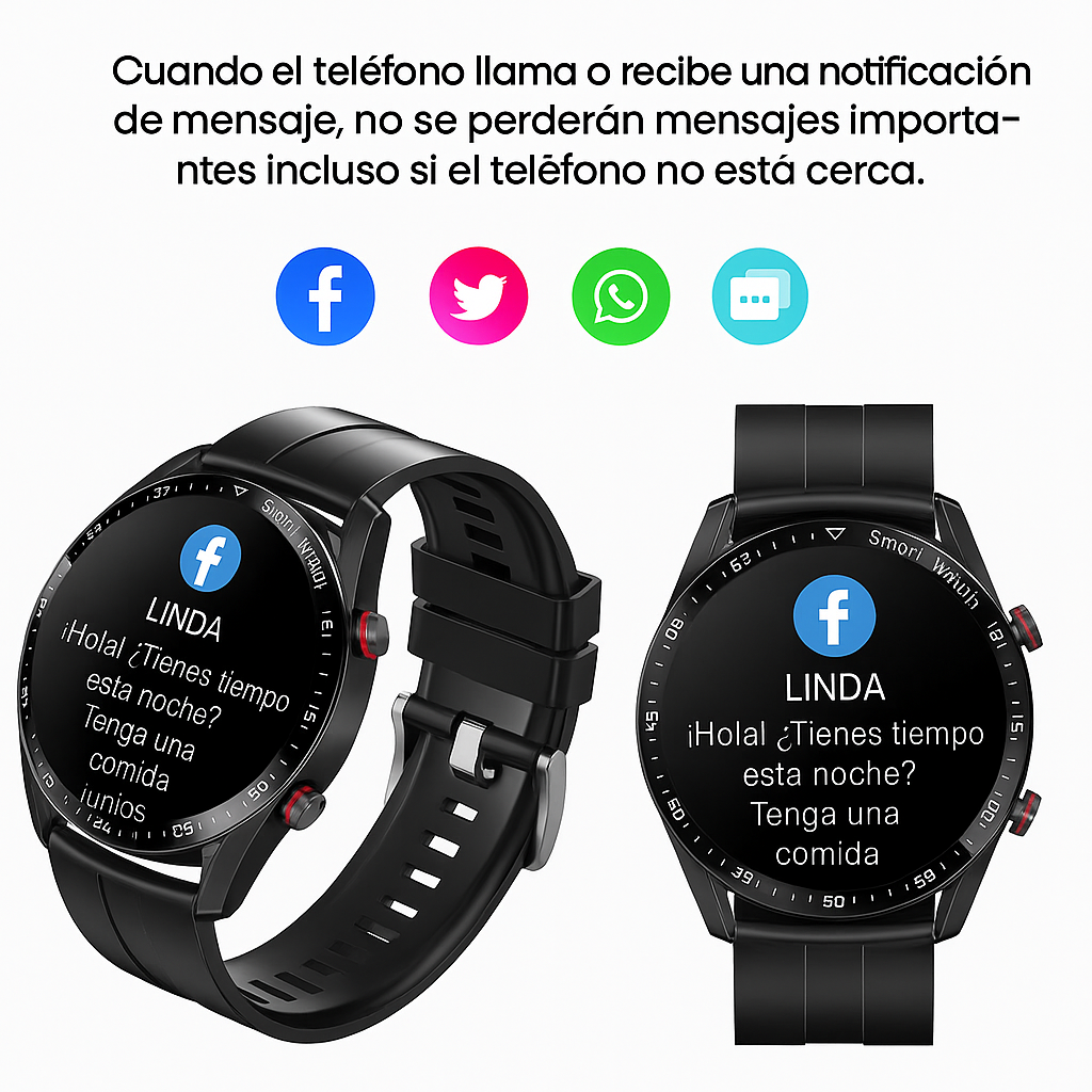 ⌚️ Reloj Inteligente Deportivo de Lujo 🎵