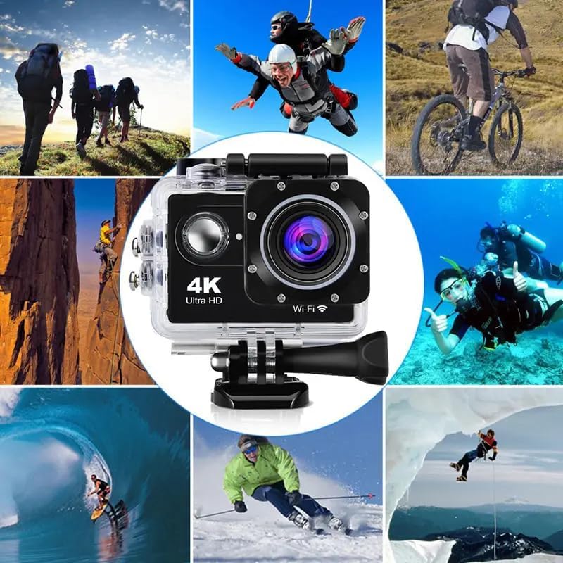 AquaGo 4K Action Cam – Sumergible y Multifuncional