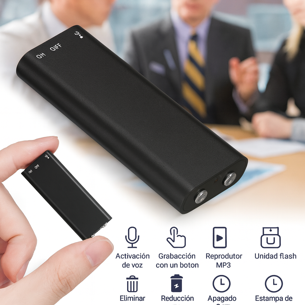 Grabadoras de Voz Mini 16 GB 🎵
