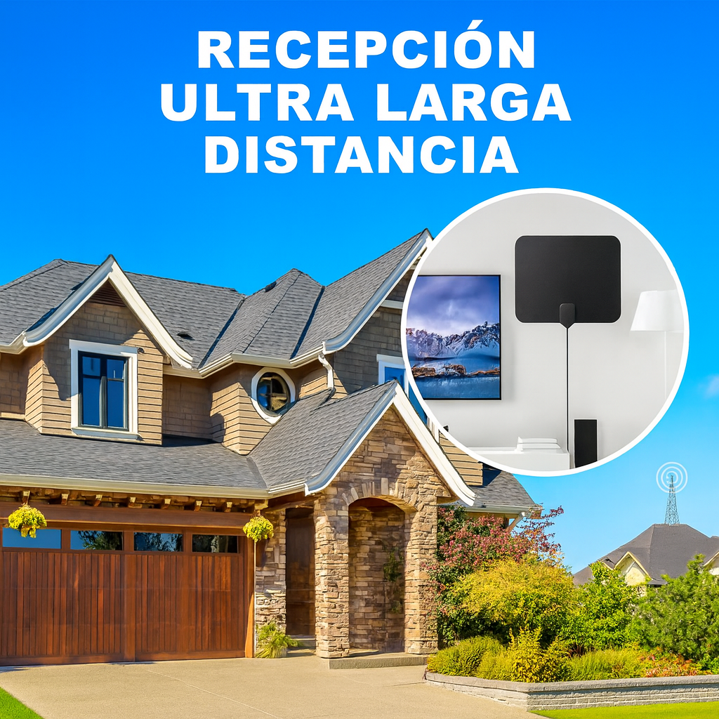 📡 Antena Digital 4K  | Señal Potente y TV Gratis ⚡