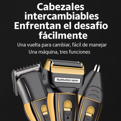 Afeitadora y Cortapelos 3 en 1 ⚡