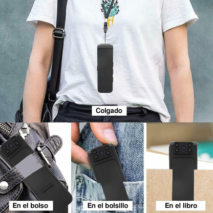 📱 Cámara Wearable HD con 5H de Batería 🕒